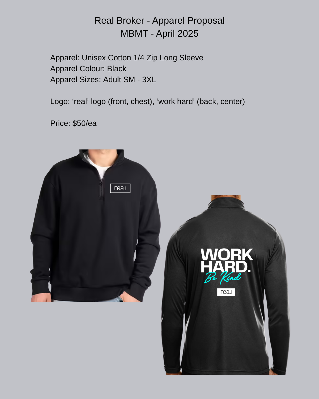 Real Broker 1/4 Zip