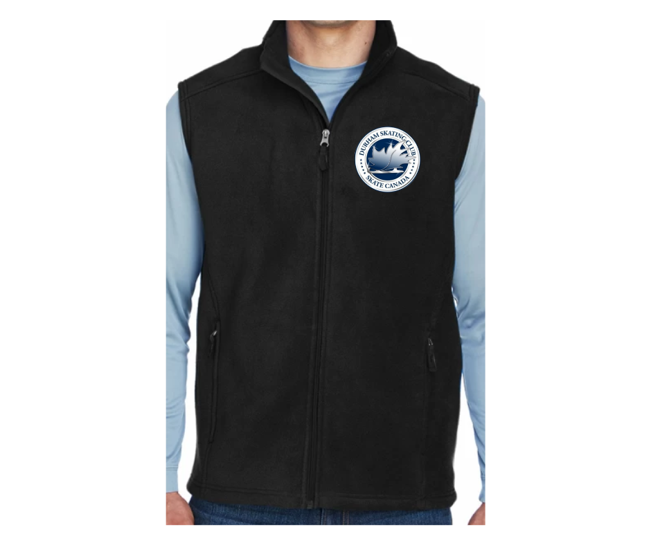 Durham Skating Club Fleece Zip Up Vest