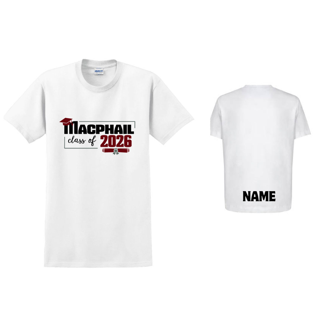 Macphail Class of Twenty 26 Tshirt
