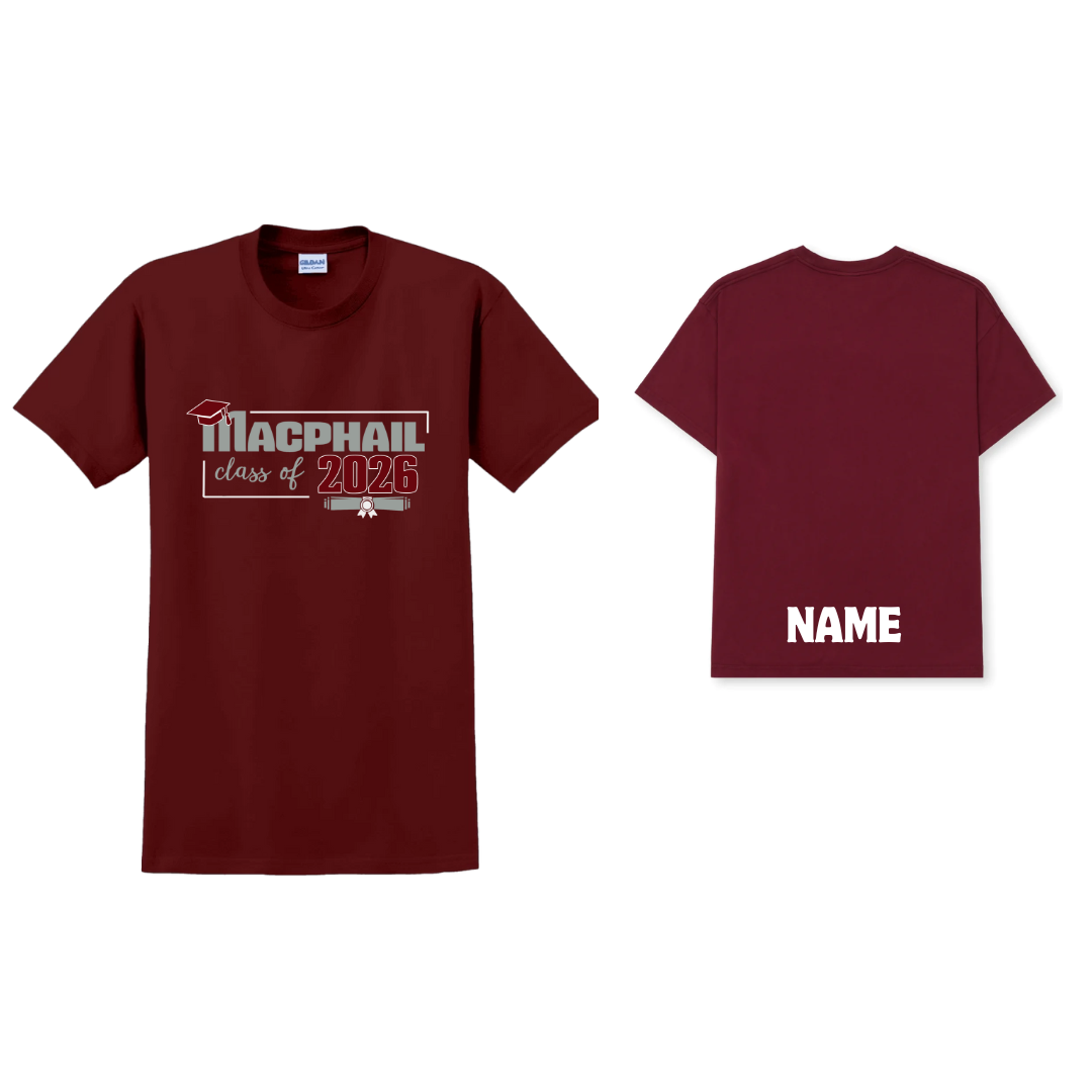 Macphail Class of Twenty 26 Tshirt