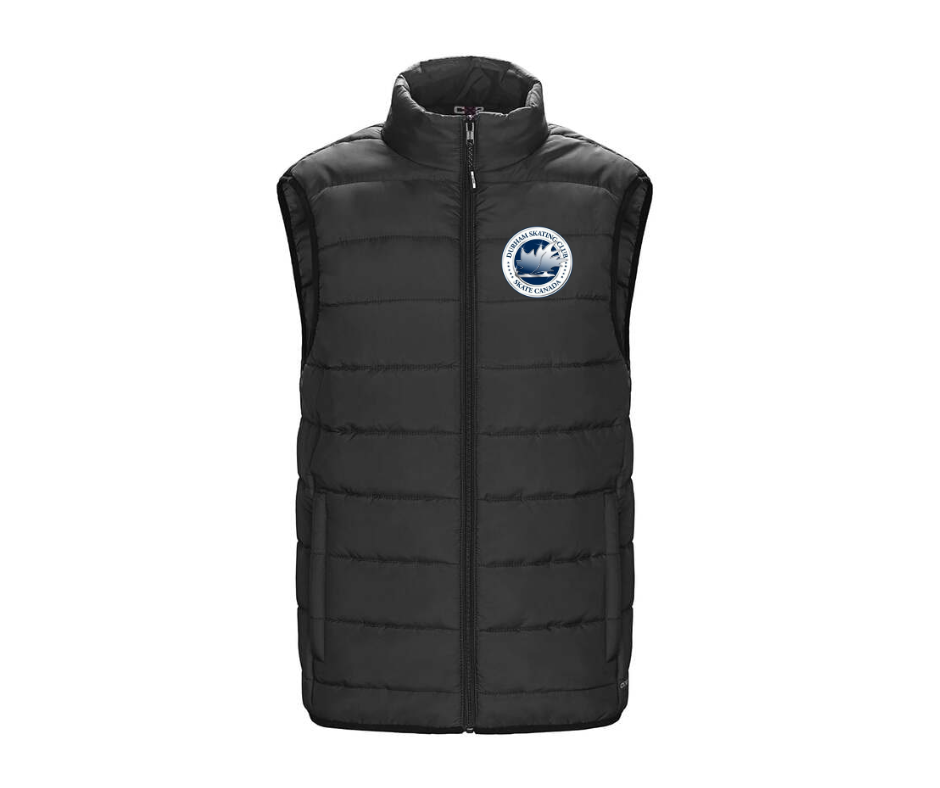 Durham Skating Club Puffer Zip Up Vest