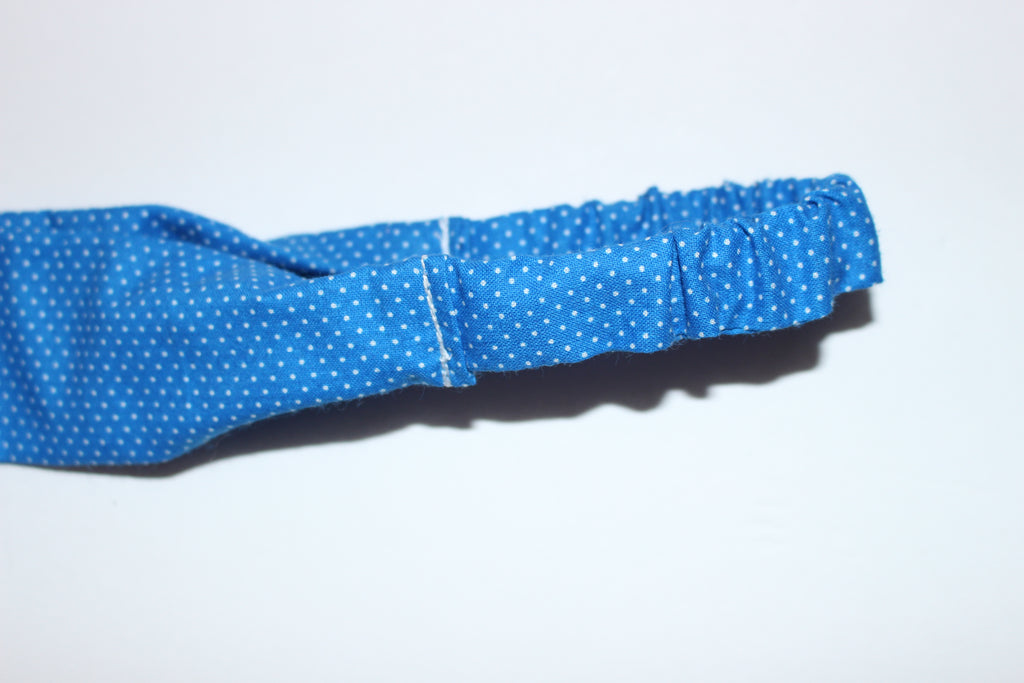 Blue dots Headband