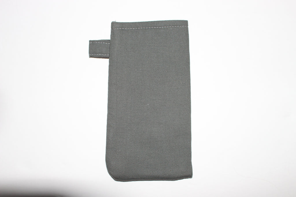 Plain Grey Sunglass Case