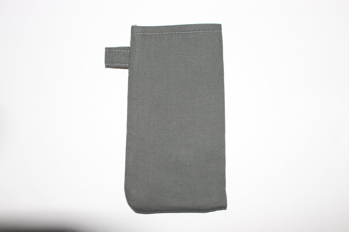 Plain Grey Sunglass Case