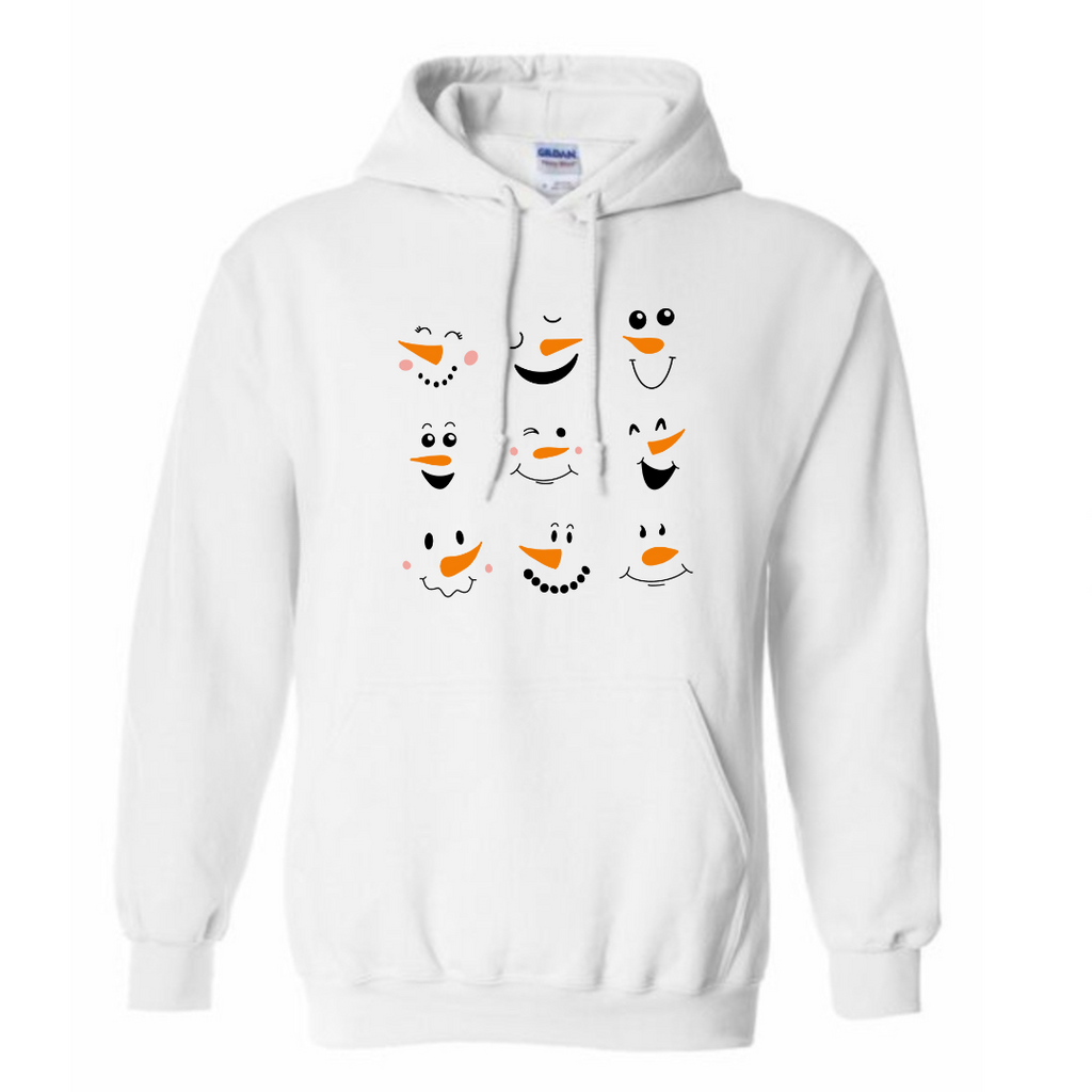 Snowmen Faces Sweatshirt