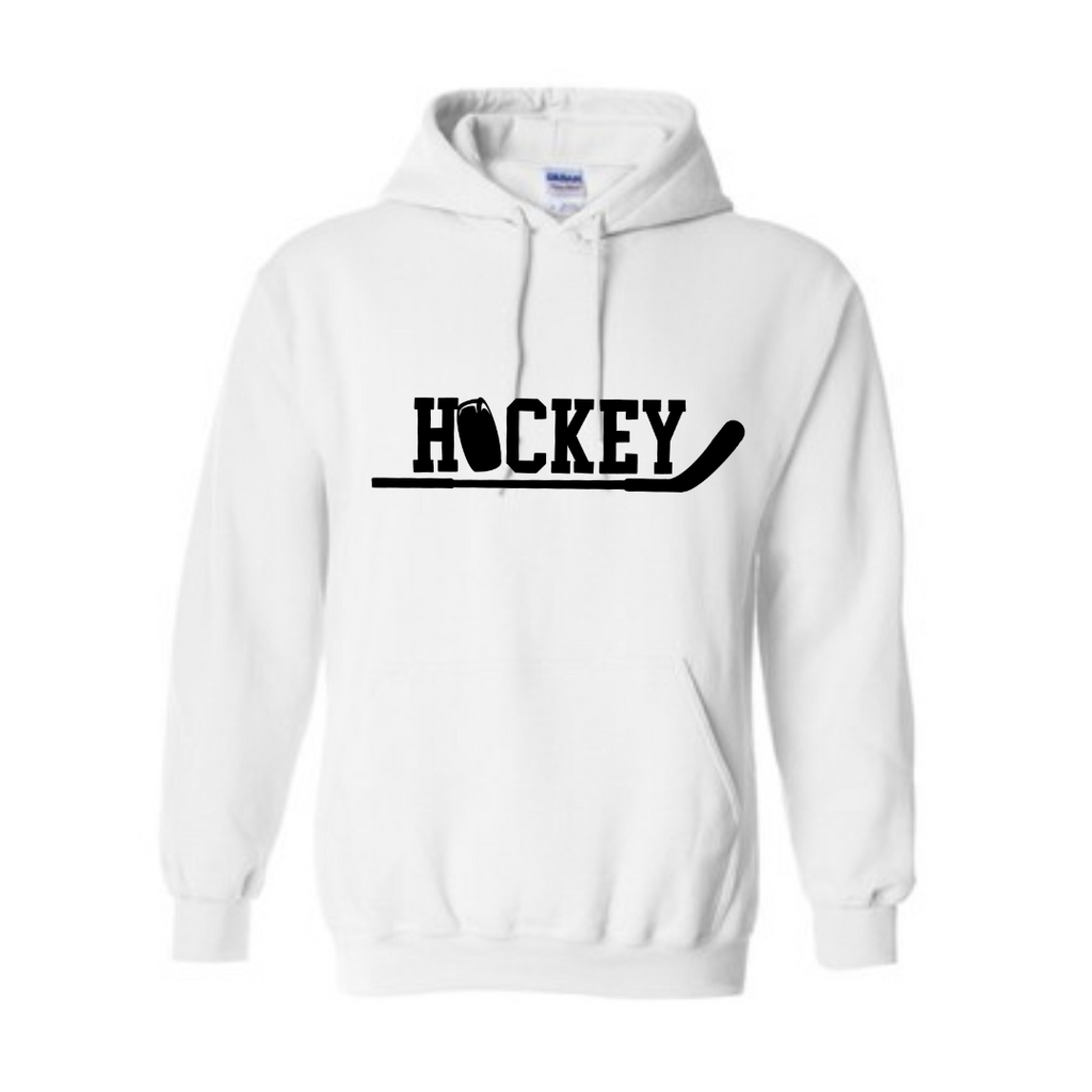 Hockey Stick and Puck Hoodie