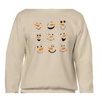 Snowmen Faces Sweatshirt