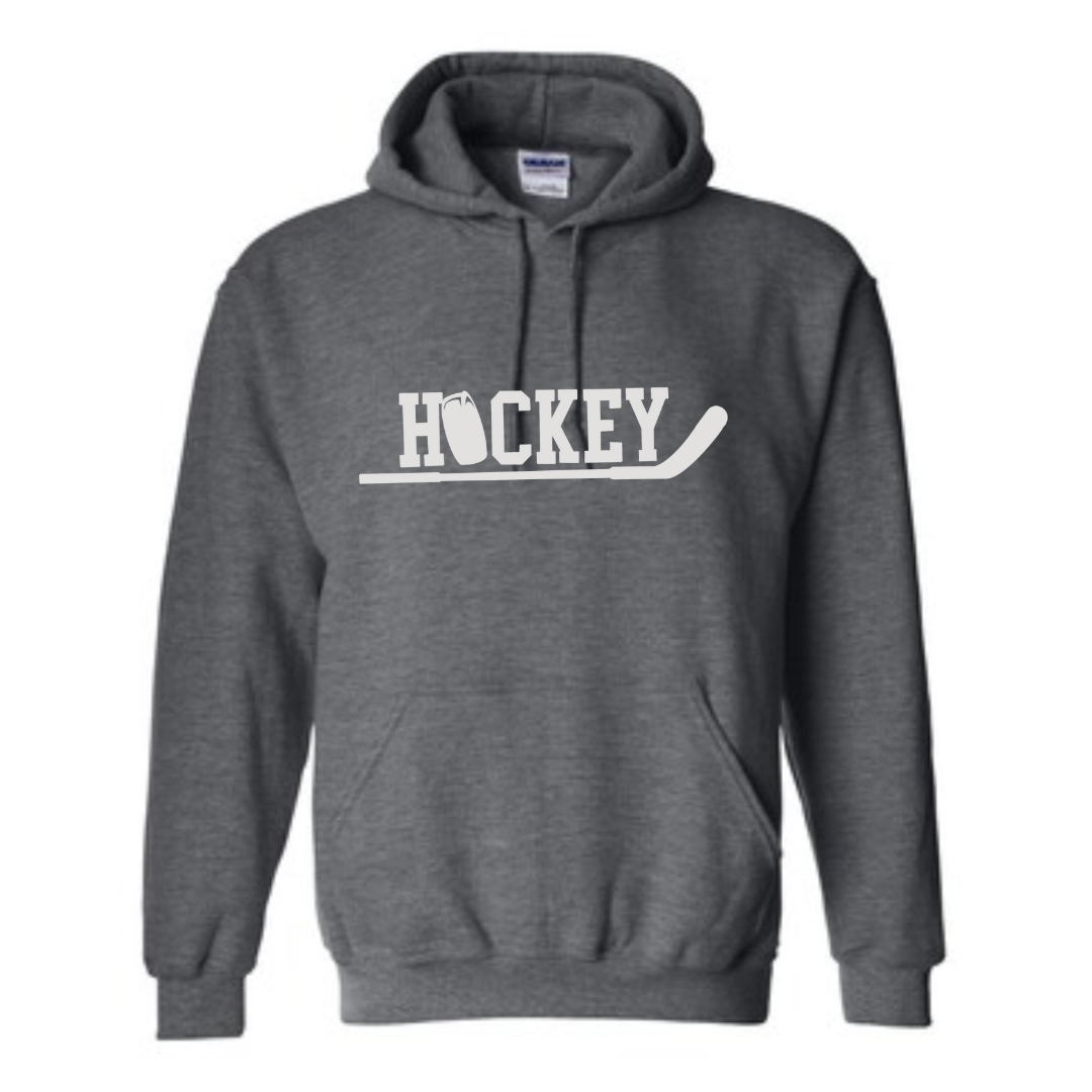 Hockey Stick and Puck Hoodie