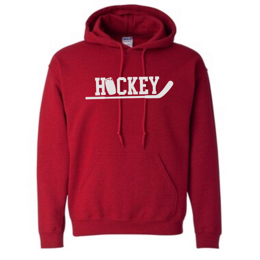 Hockey Stick and Puck Hoodie