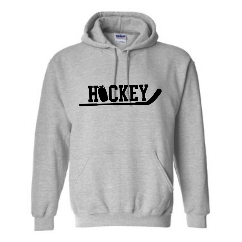 Hockey Stick and Puck Hoodie