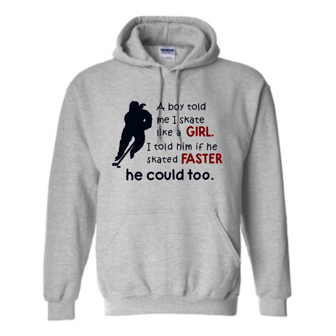 Skate like a girl Hoodie