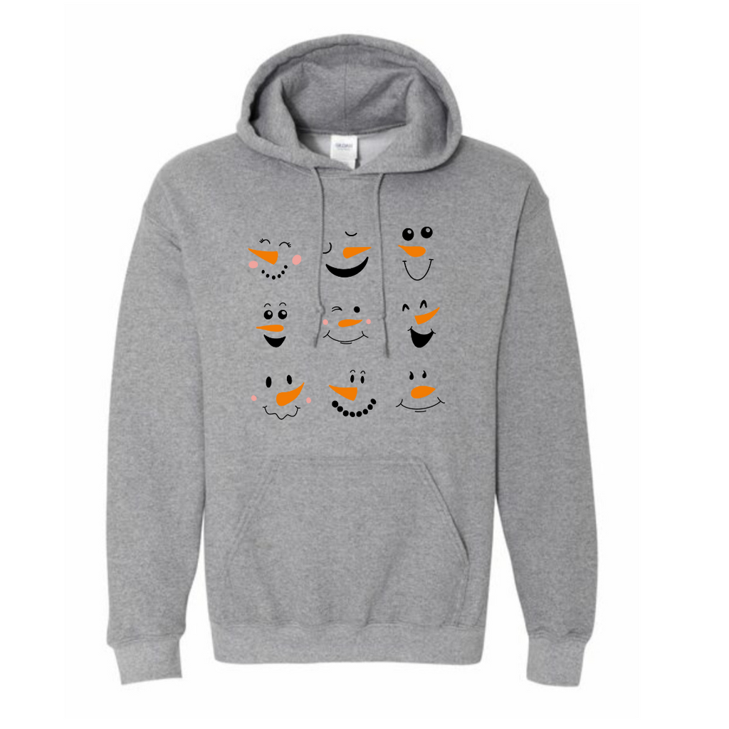 Snowmen Faces Sweatshirt