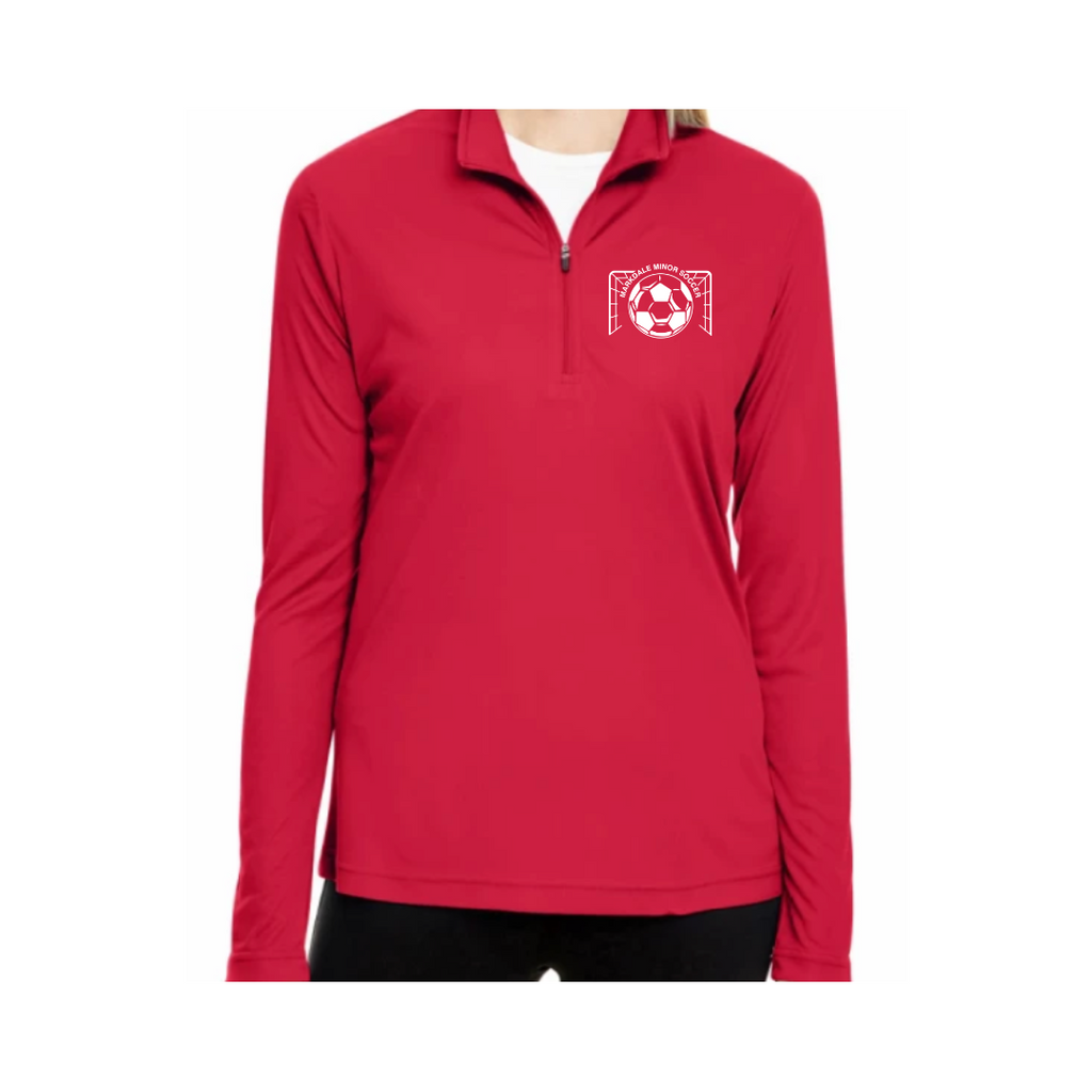 MMS Vinyl Chest 1/4 Zip Athletic Long Sleeve