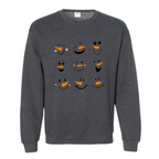 Snowmen Faces Sweatshirt
