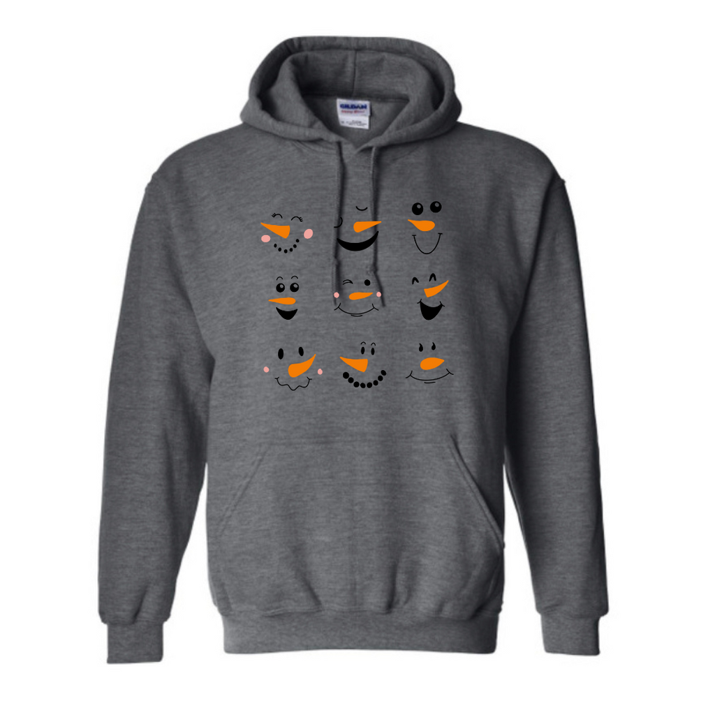 Snowmen Faces Sweatshirt